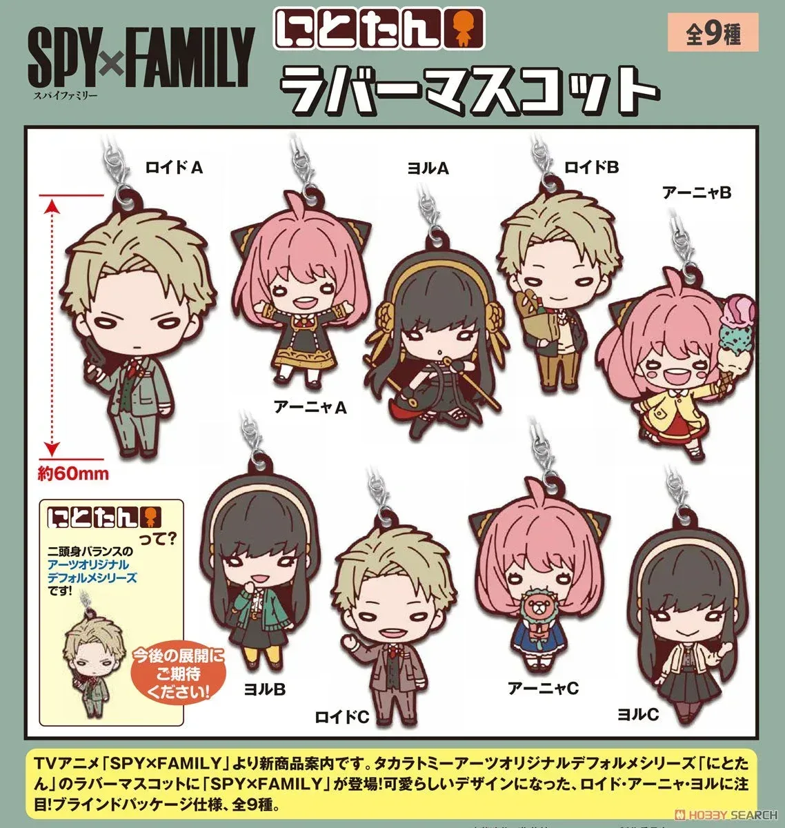 SPY×FAMILY SD Rubber Pendant Mystery Box - Image 3