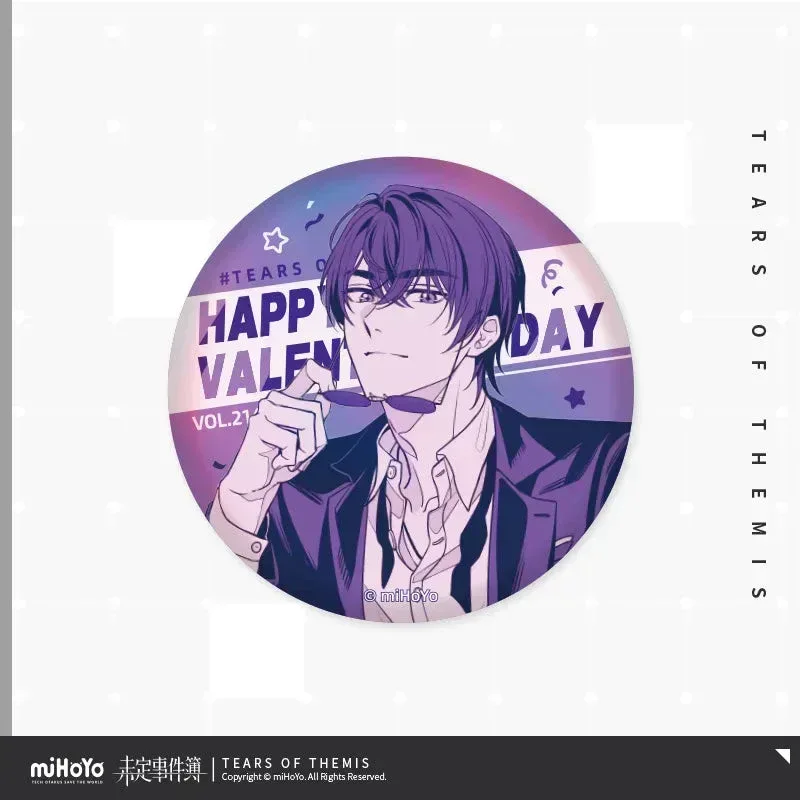 Tears of Themis Happy Valentine's Day 2023 Series Tinplate Badge - Image 5