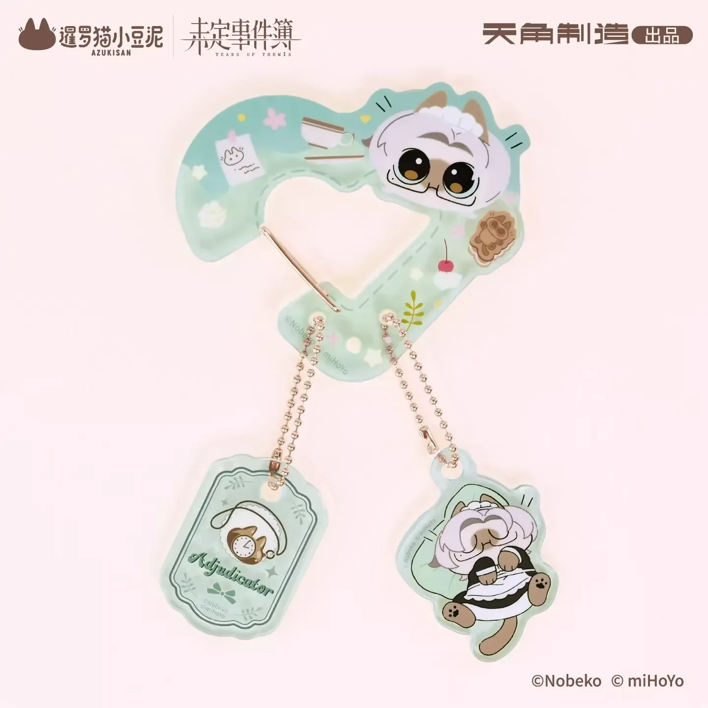 Tears of Themis Love at Azukisan's Café Series Shaped Acrylic Locking Clip - Image 4
