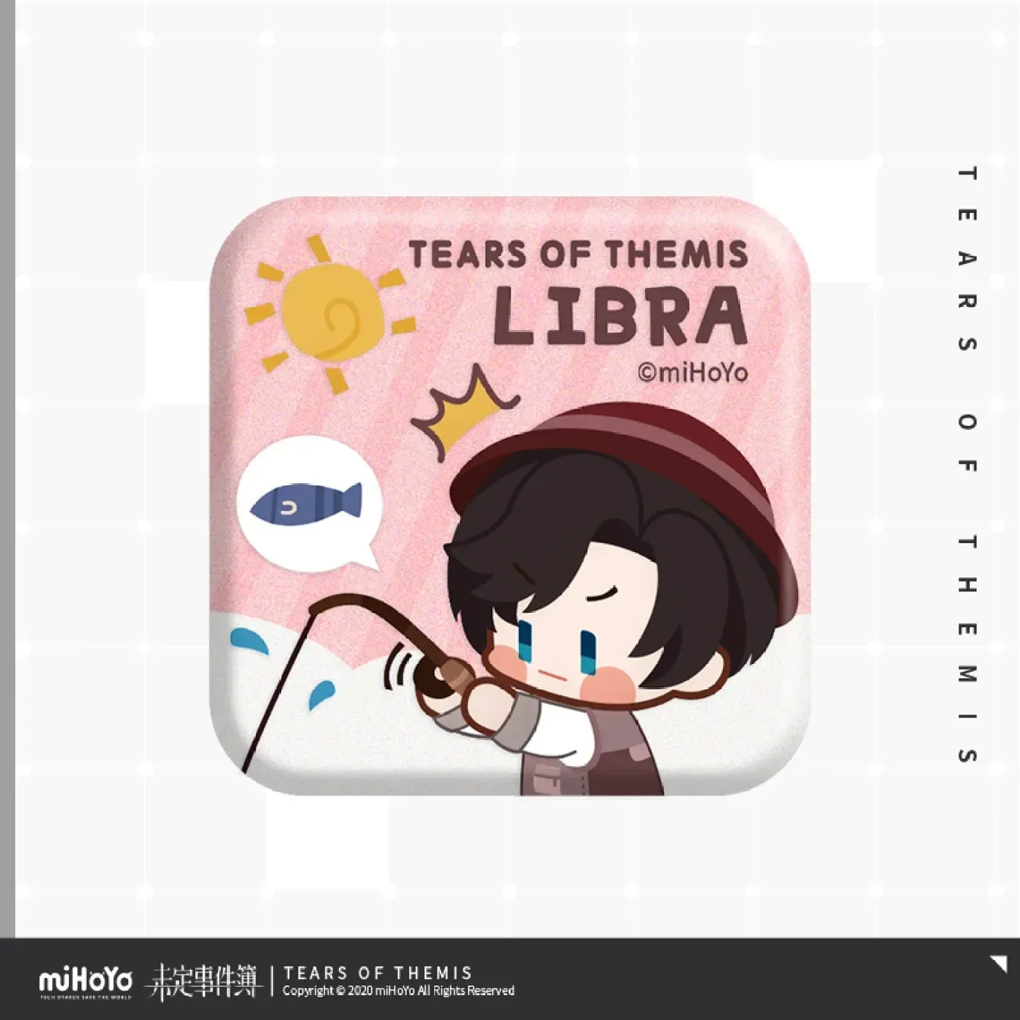 Tears of Themis Xian Xi Series Chibi Square Tinplate Badge - Image 3