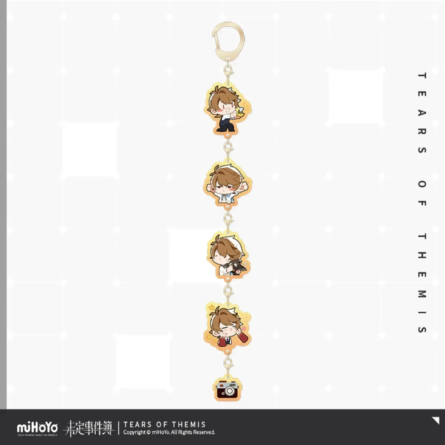 Tears of Themis Yue Ding Zhi Ri Series Chibi Acrylic Keychain - Image 2