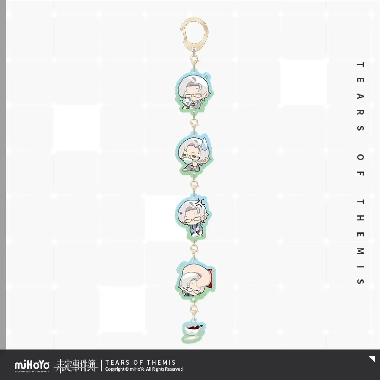 Tears of Themis Yue Ding Zhi Ri Series Chibi Acrylic Keychain - Image 4