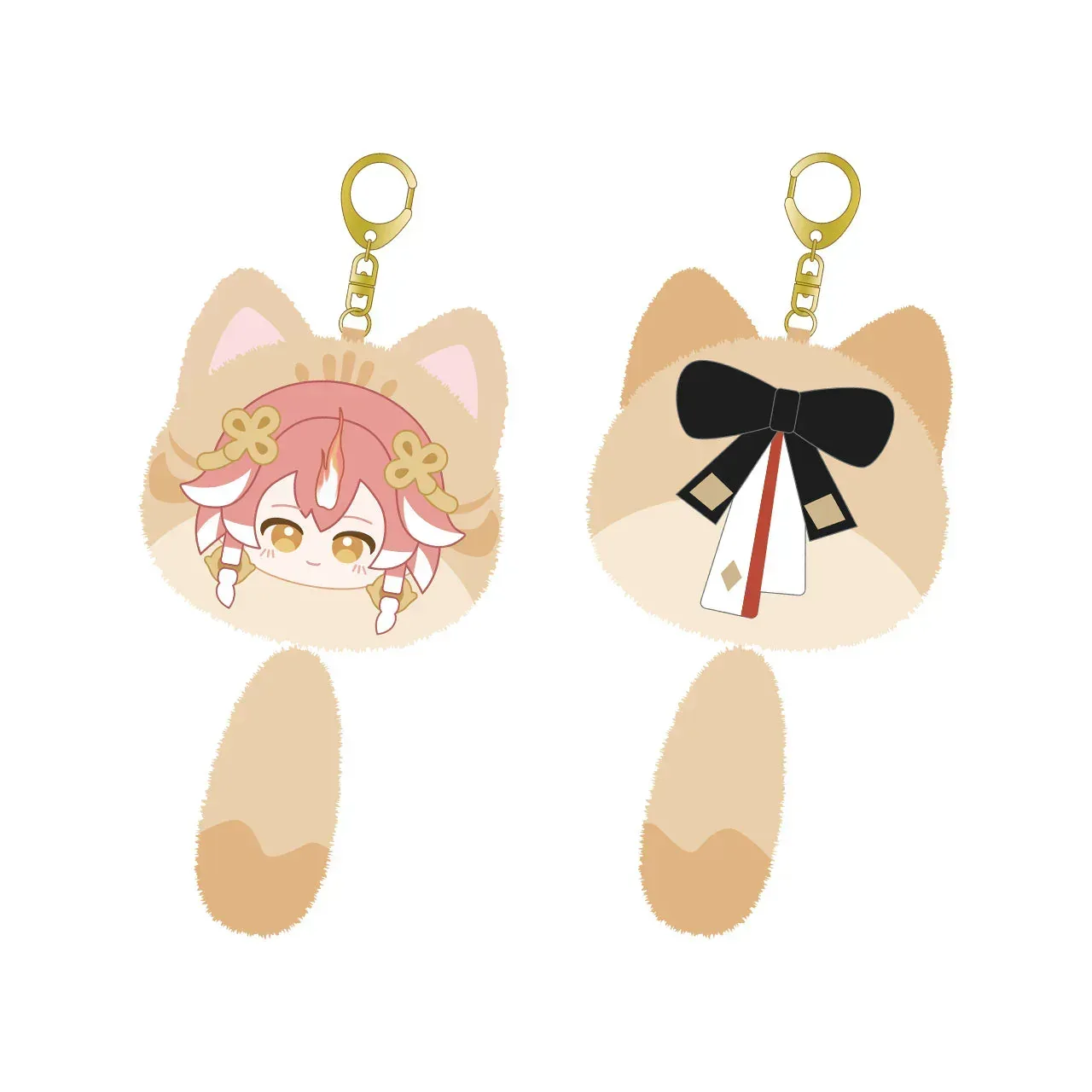 Wuthering Waves Meow Resonator Themed Plush Cube Keychain - Image 6