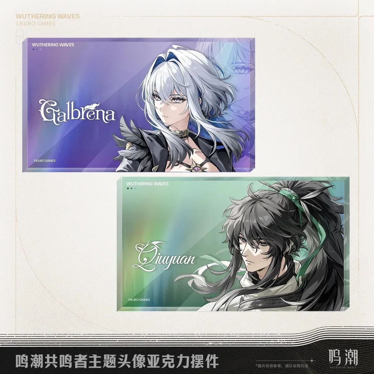 Wuthering Waves Resonator Theme Portrait Acrylic Ornament (Galbrena, Qiuyuan)