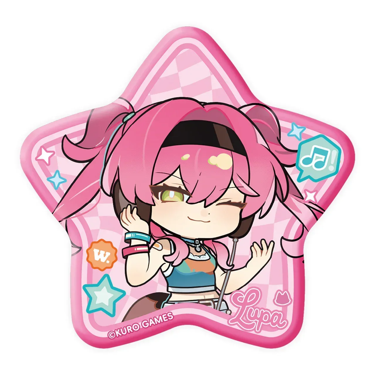Wuthering Waves Somnoire Echoes Series Chibi Specially Shaped Tinplate Badge (Rover, Cartethyia, Lupa) - Image 7