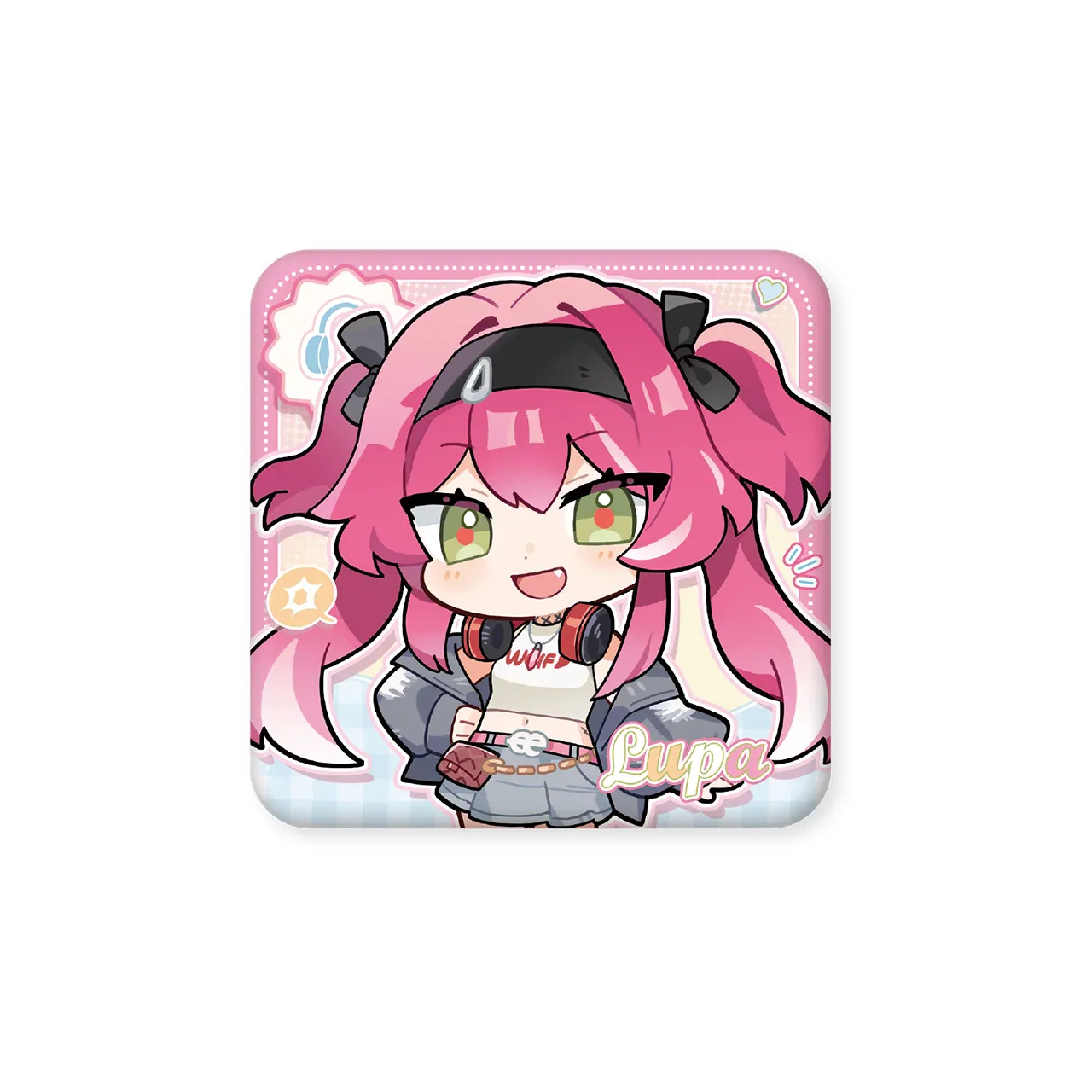 Wuthering Waves x KAKACODE Cleaar Sky Resonance Series Chibi Tinplate Badge - Image 2