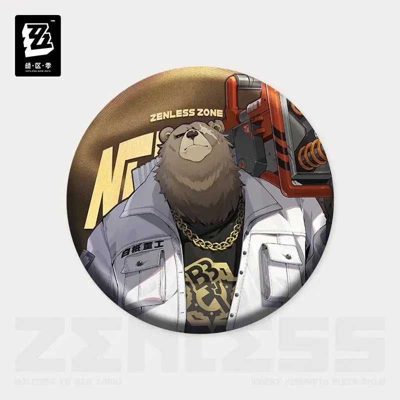 Zenless Zone Zero Artwork Series Belobog Heavy Industries Tinplate Badge - Image 8