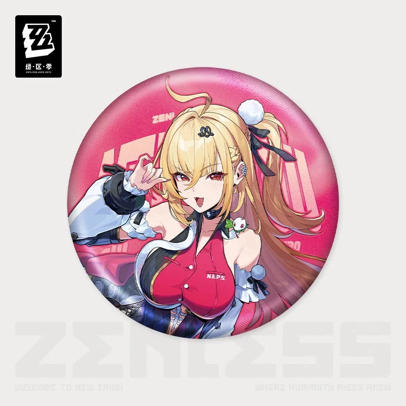 Zenless Zone Zero Artwork Series Metropolitan Order Division Tinplate Badge - Image 2