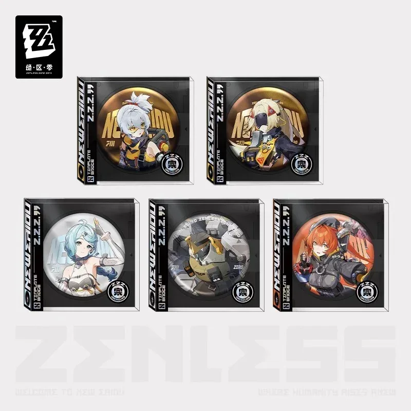 Zenless Zone Zero Artwork Series Obol Squad Tinplate Badge