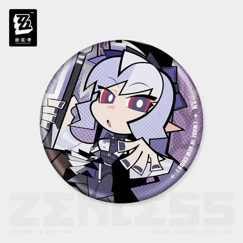 Zenless Zone Zero Eridu Series Mockingbird Chibi Tinplate Badge - Image 2
