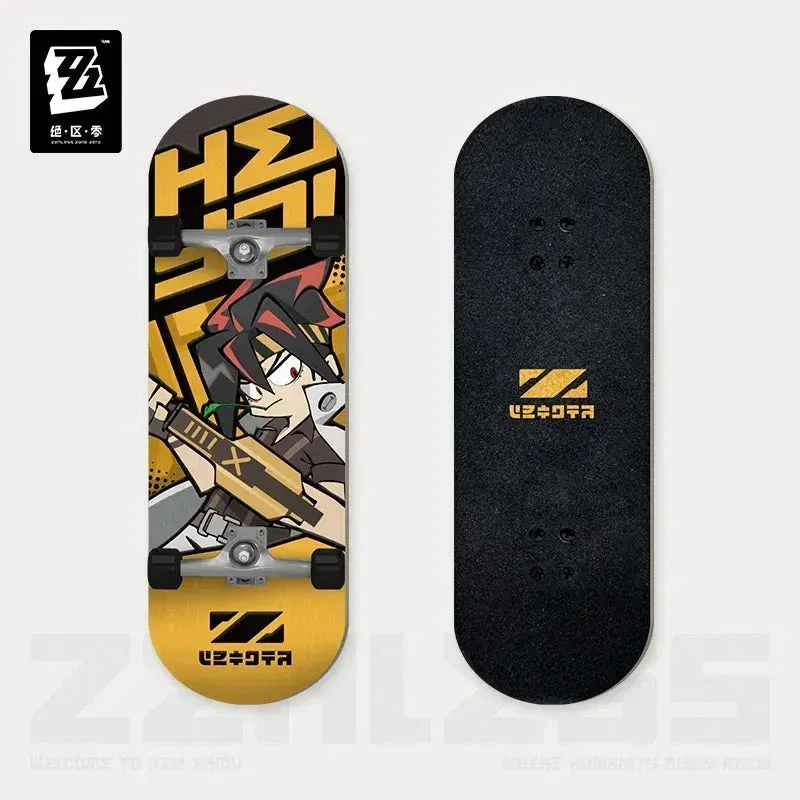 Zenless Zone Zero New Eridu Series Belobog Heavy Industries Chibi Fingertip Skateboard Pendant Keychain - Image 7