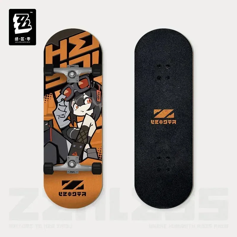 Zenless Zone Zero New Eridu Series Belobog Heavy Industries Chibi Fingertip Skateboard Pendant Keychain - Image 9