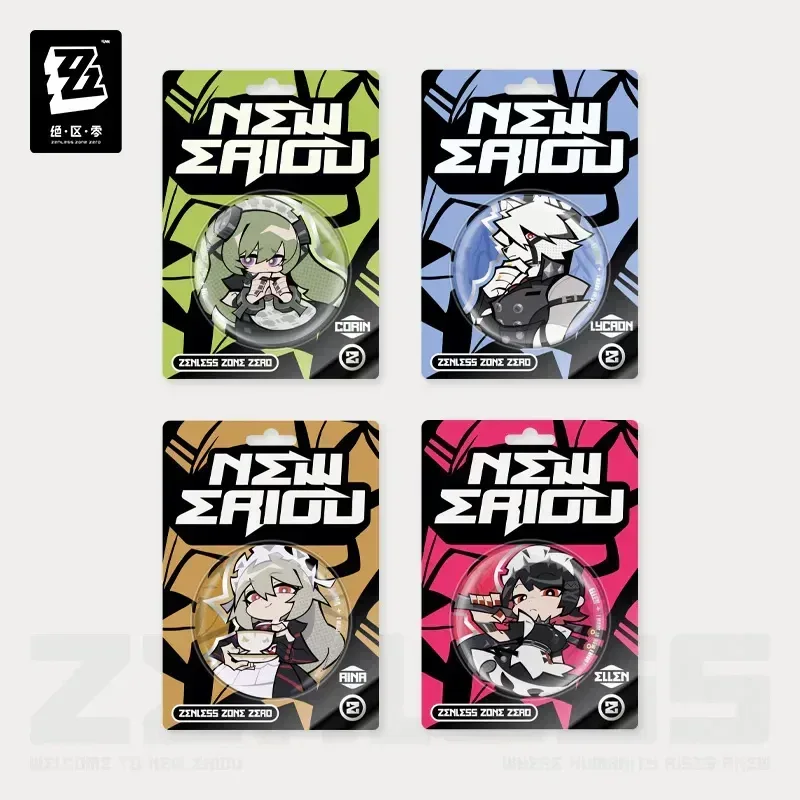 Zenless Zone Zero New Eridu Series Chibi Tinplate Badge Victoria Housekeeping Co.