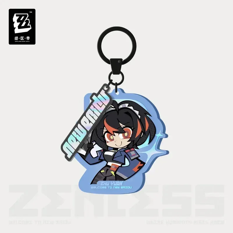 Zenless Zone Zero New Eridu Series Criminal Investigation Special Response Team Chibi Acrylic Pendant - Image 4