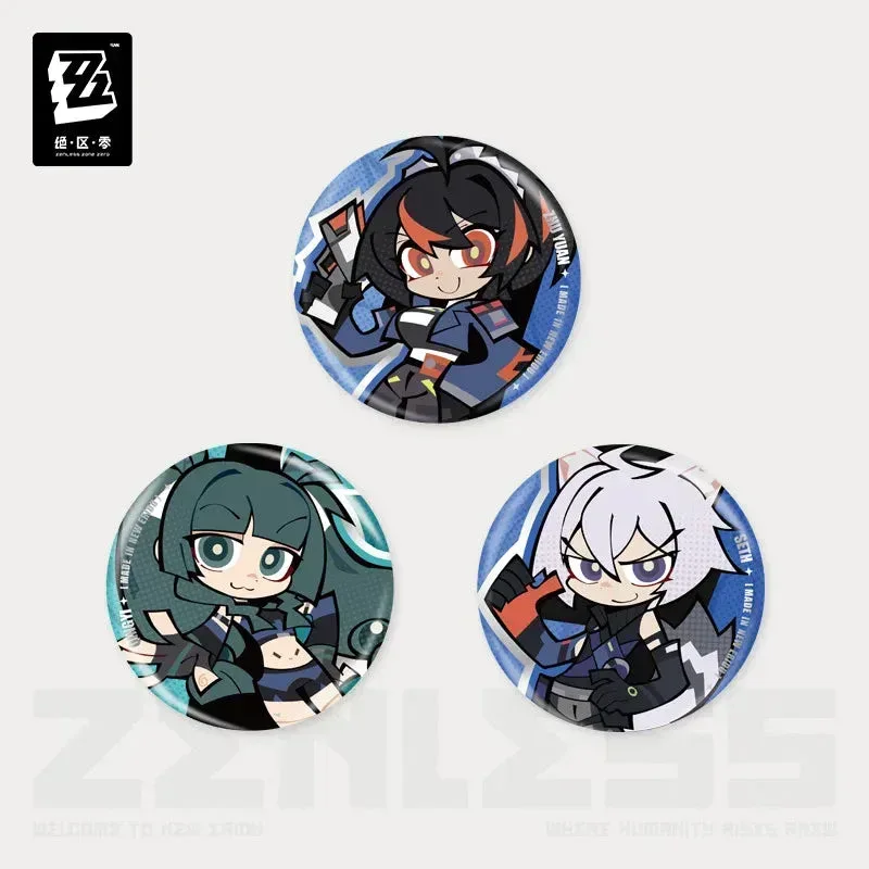 Zenless Zone Zero New Eridu Series Criminal Investigation Special Response Team Chibi Tinplate Badge
