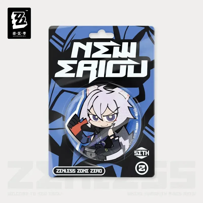 Zenless Zone Zero New Eridu Series Criminal Investigation Special Response Team Chibi Tinplate Badge - Image 5