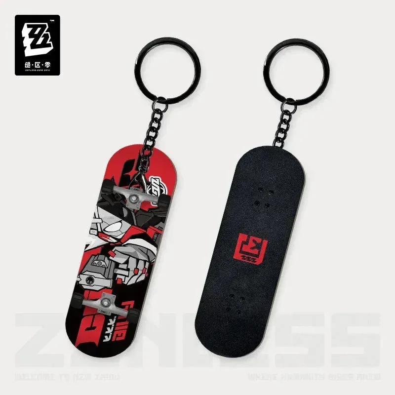 Zenless Zone Zero New Eridu Series Cunning Hares AKA Gentle House Chibi Fingertip Skateboard Pendant Keychain - Image 6