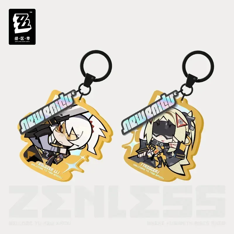 Zenless Zone Zero New Eridu Series Obol Squad Chibi Acrylic Keychain - Image 2