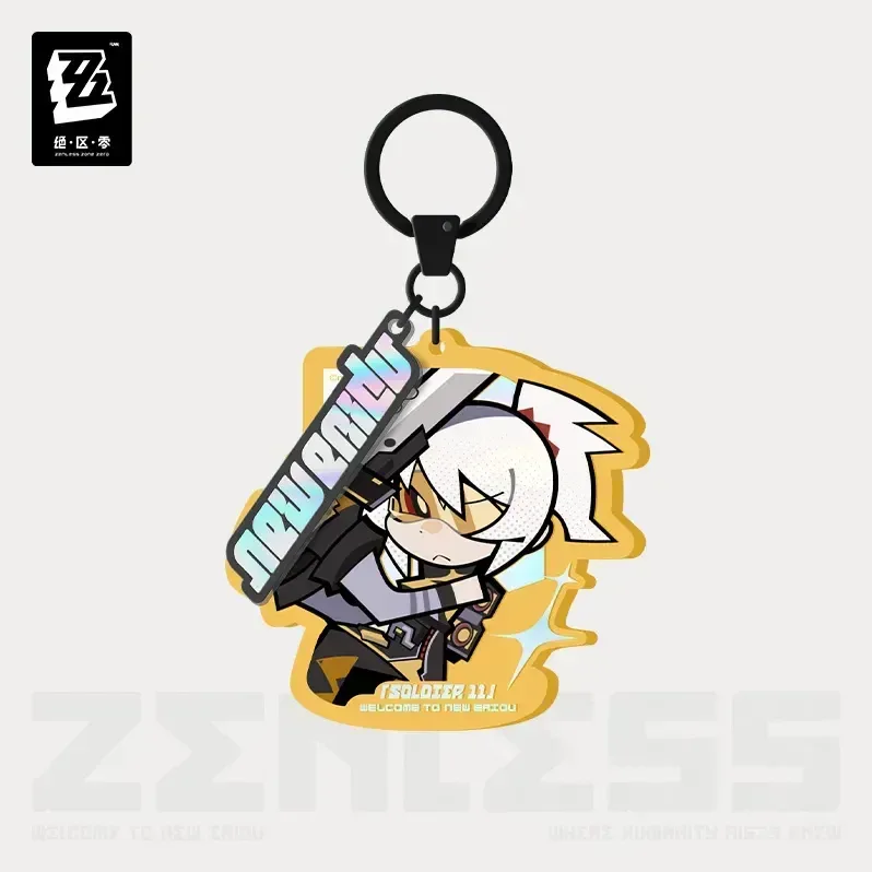 Zenless Zone Zero New Eridu Series Obol Squad Chibi Acrylic Keychain - Image 3