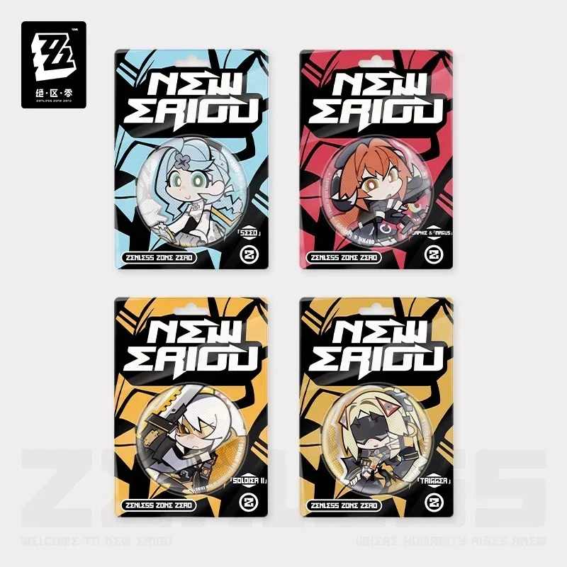 Zenless Zone Zero New Eridu Series Obol Squad Chibi Tinplate Badge