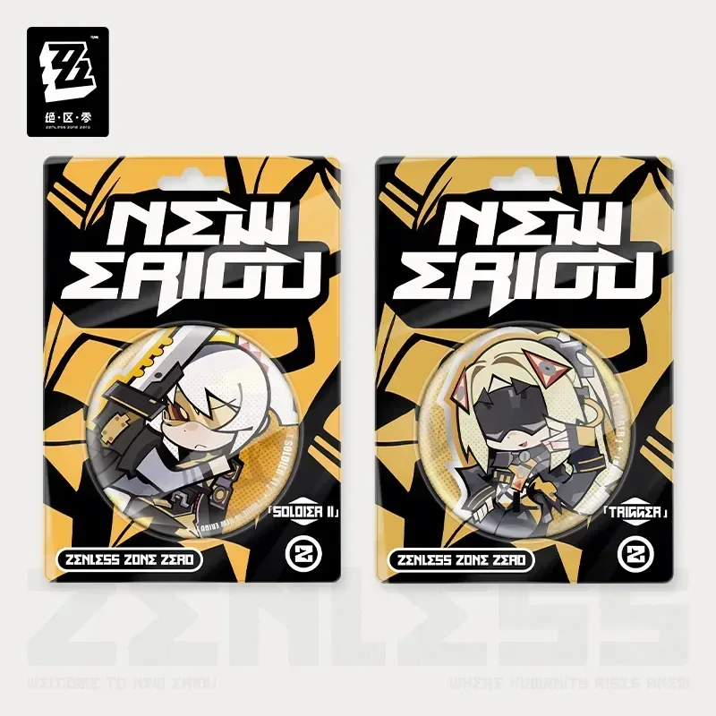 Zenless Zone Zero New Eridu Series Obol Squad Chibi Tinplate Badge - Image 2