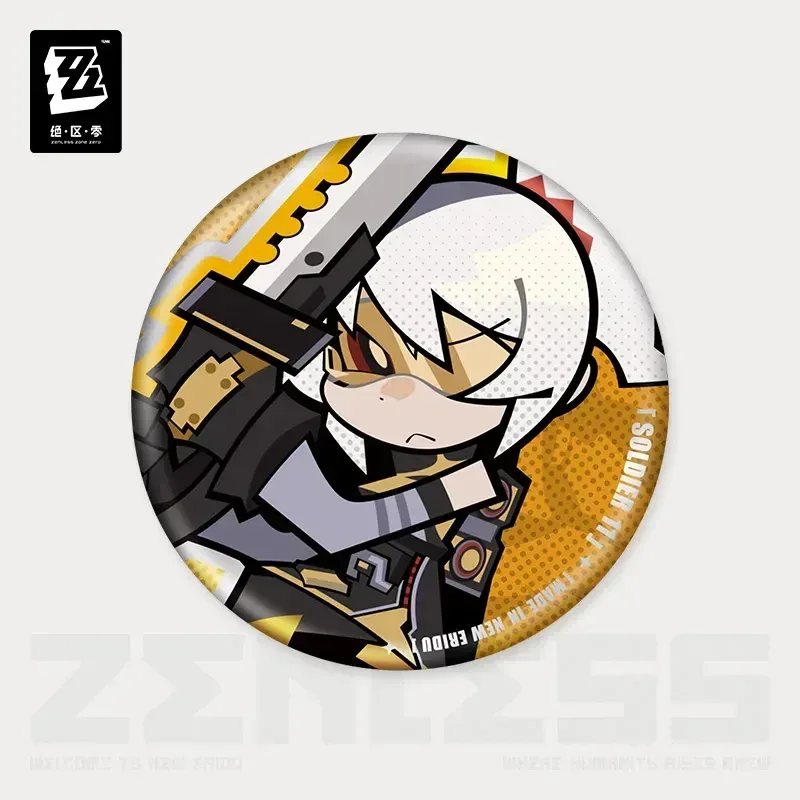 Zenless Zone Zero New Eridu Series Obol Squad Chibi Tinplate Badge - Image 3