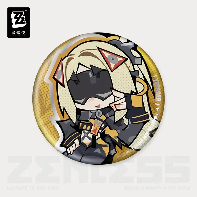 Zenless Zone Zero New Eridu Series Obol Squad Chibi Tinplate Badge - Image 4