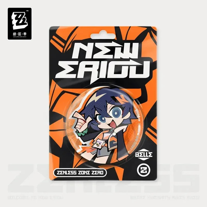 Zenless Zone Zero New Eridu Series Proxies Chibi Tinplate Badge - Image 2