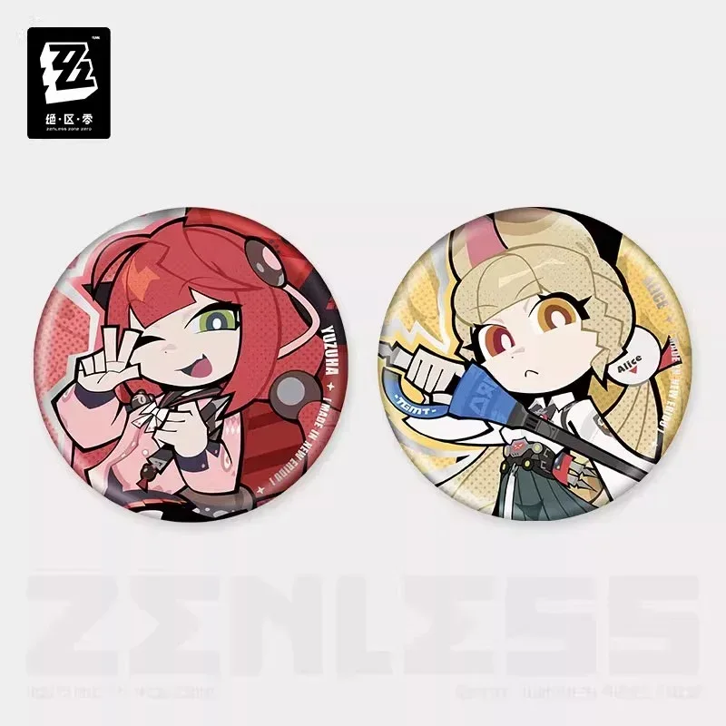 Zenless Zone Zero New Eridu Series Spook Shack Chibi Tinplate Badge - Image 2