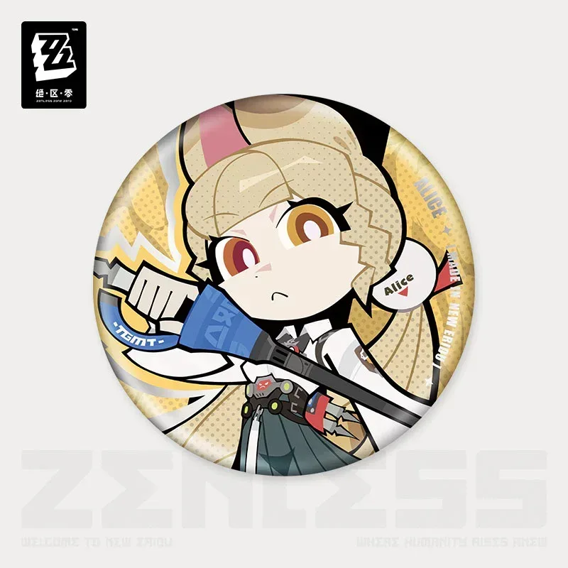 Zenless Zone Zero New Eridu Series Spook Shack Chibi Tinplate Badge - Image 3