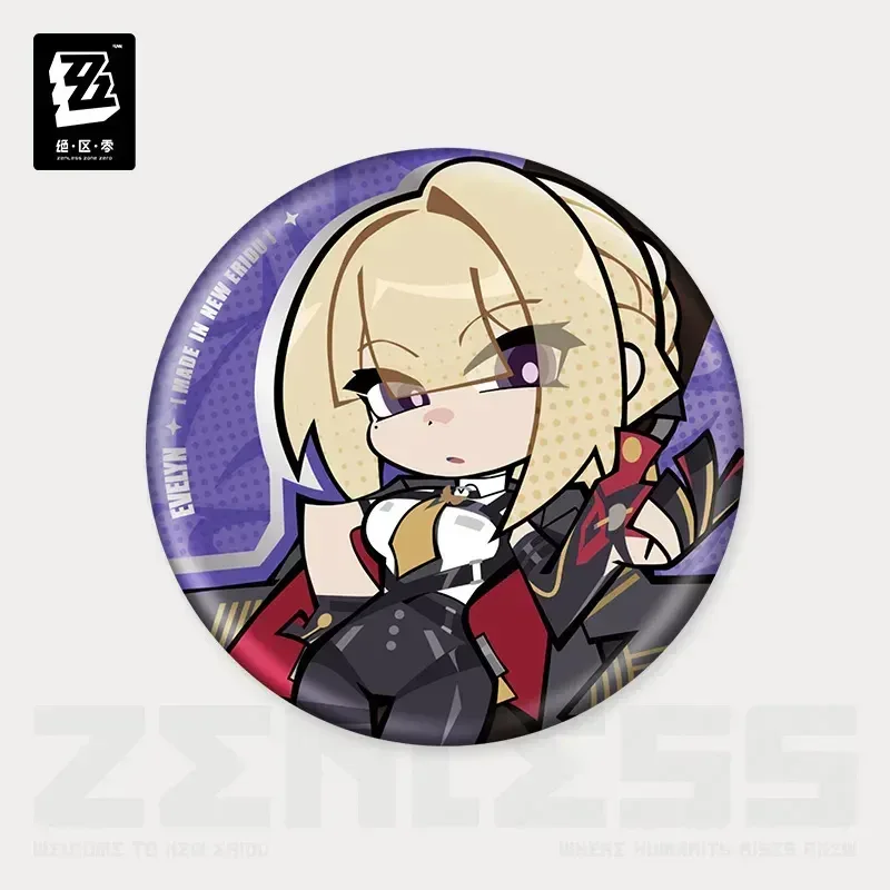 Zenless Zone Zero New Eridu Series Stars of Lyra Chibi Tinplate Badge - Image 2